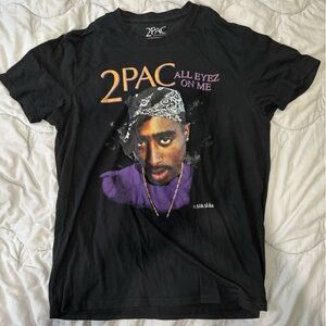 Black 2Pac Graphic T-Shirt